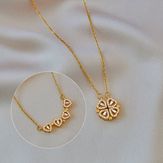 Amora Quadrifolia Necklace | White Gold Maya Henry Jewelry