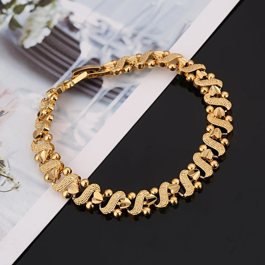 Lily Ornate Wave Bracelet | Gold Maya Henry Jewelry