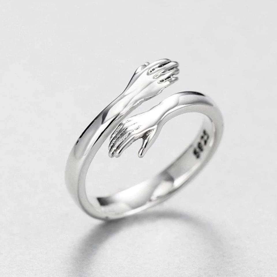 Adjustable Silver Cuddle Ring Maya Henry Jewelry