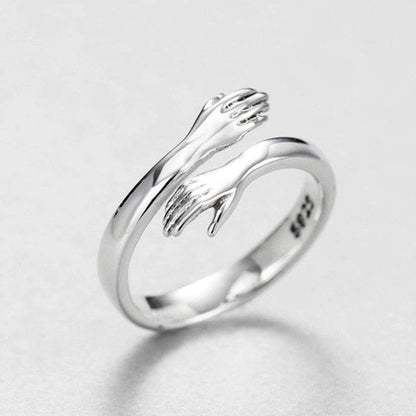 Adjustable Silver Cuddle Ring Maya Henry Jewelry