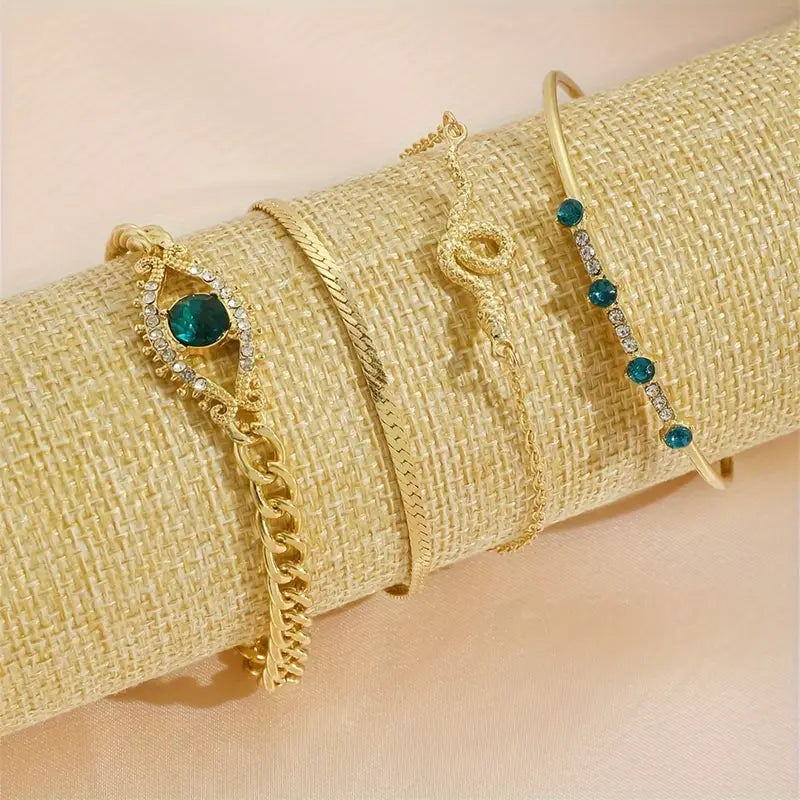 Serpina Veyra Bracelet Set | Gold Maya Henry Jewelry