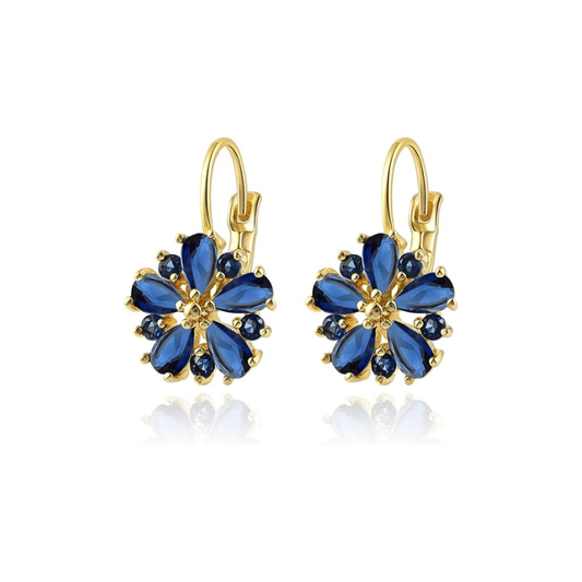 Calina Flower Earrings | Gold Maya Henry Jewelry