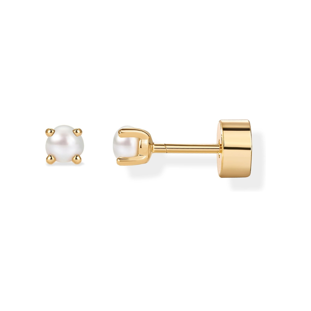 Dainty Pearl Studs | Gold Maya Henry Jewelry