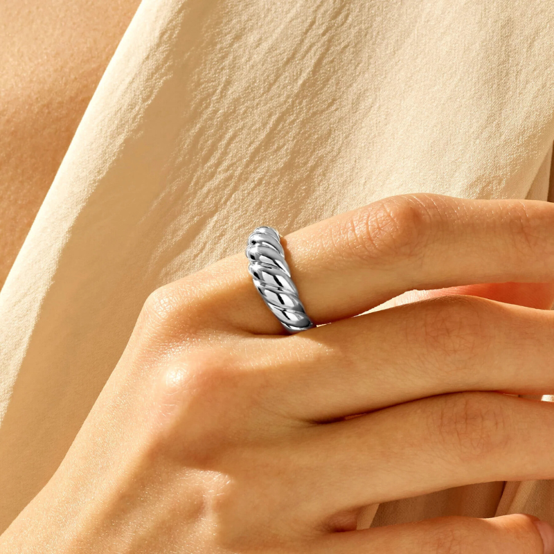 Croissant Ring | White Gold Maya Henry Jewelry