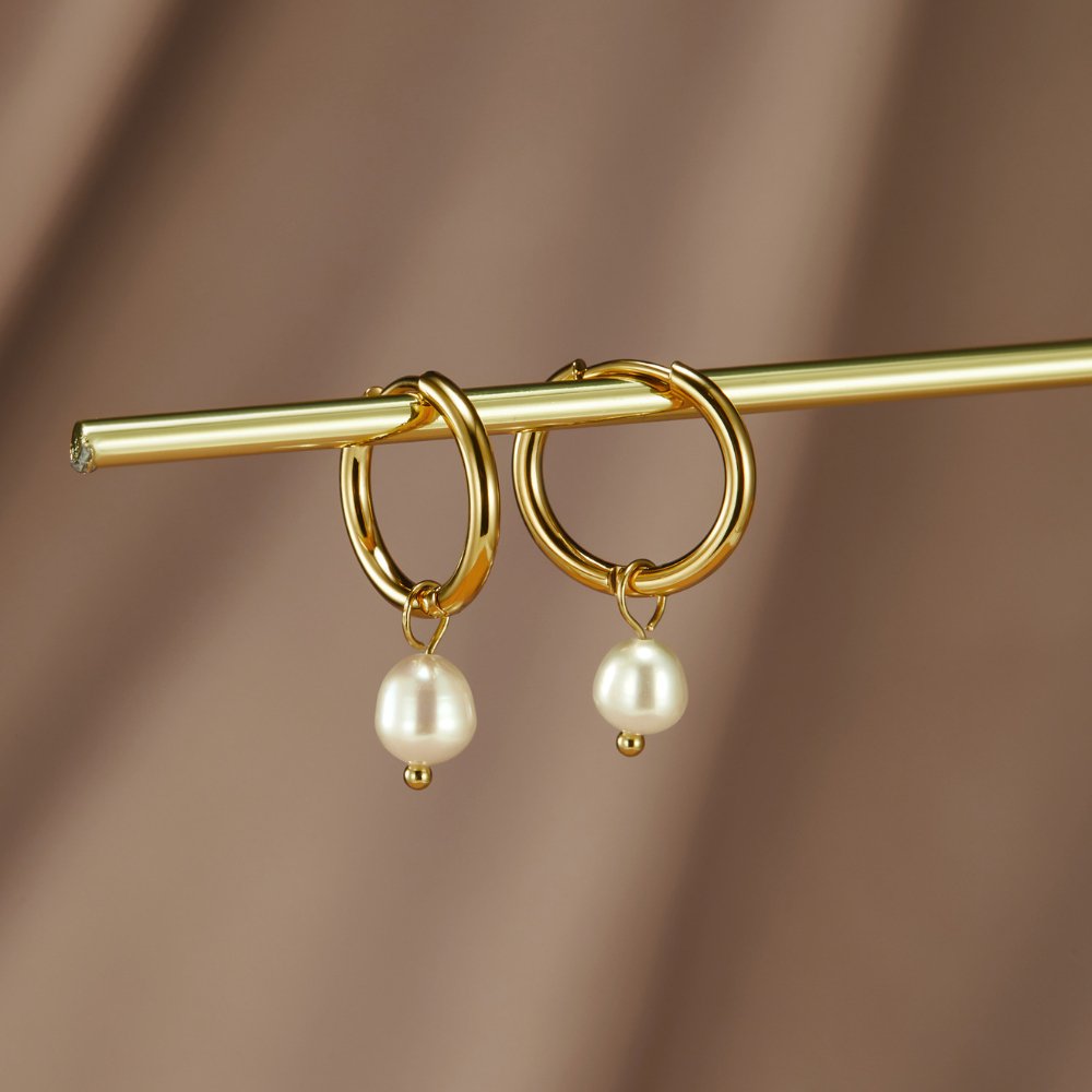Bella Freshwater Pearl Earrings Maya Henry Jewelry