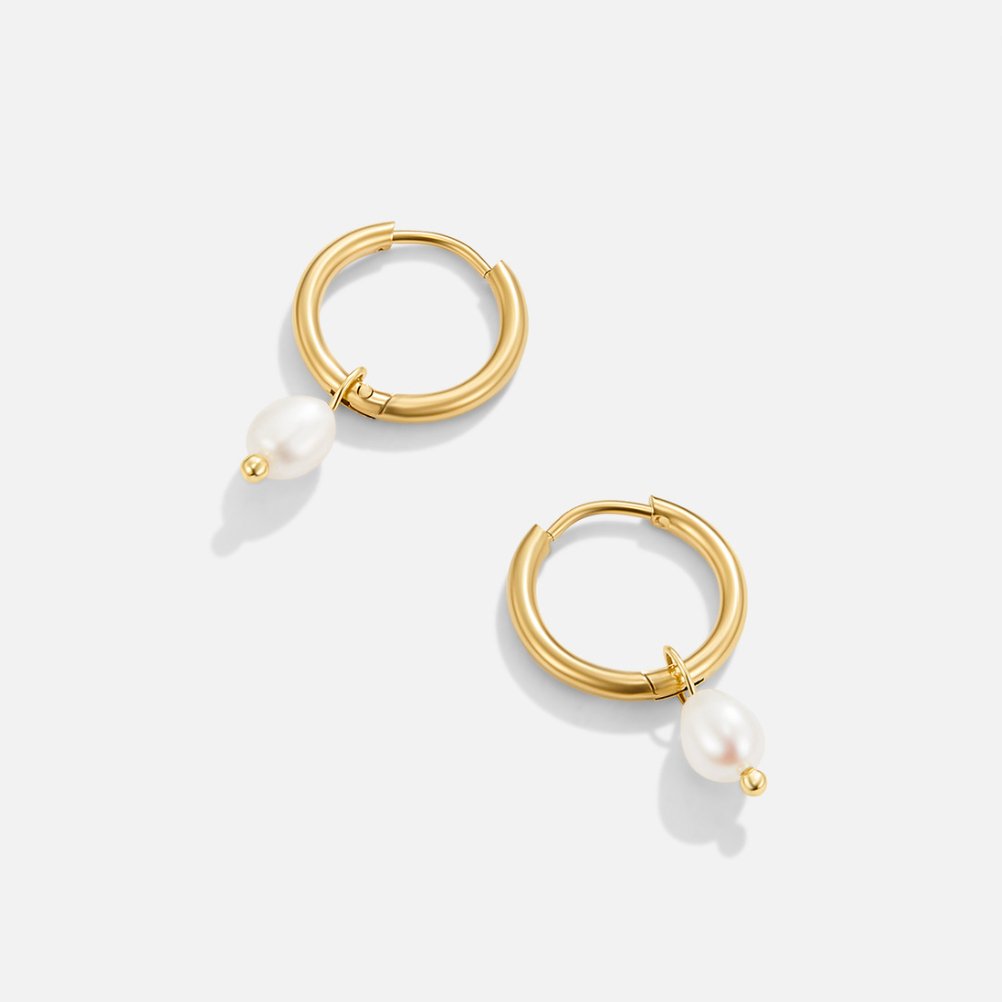 Bella Freshwater Pearl Earrings Maya Henry Jewelry