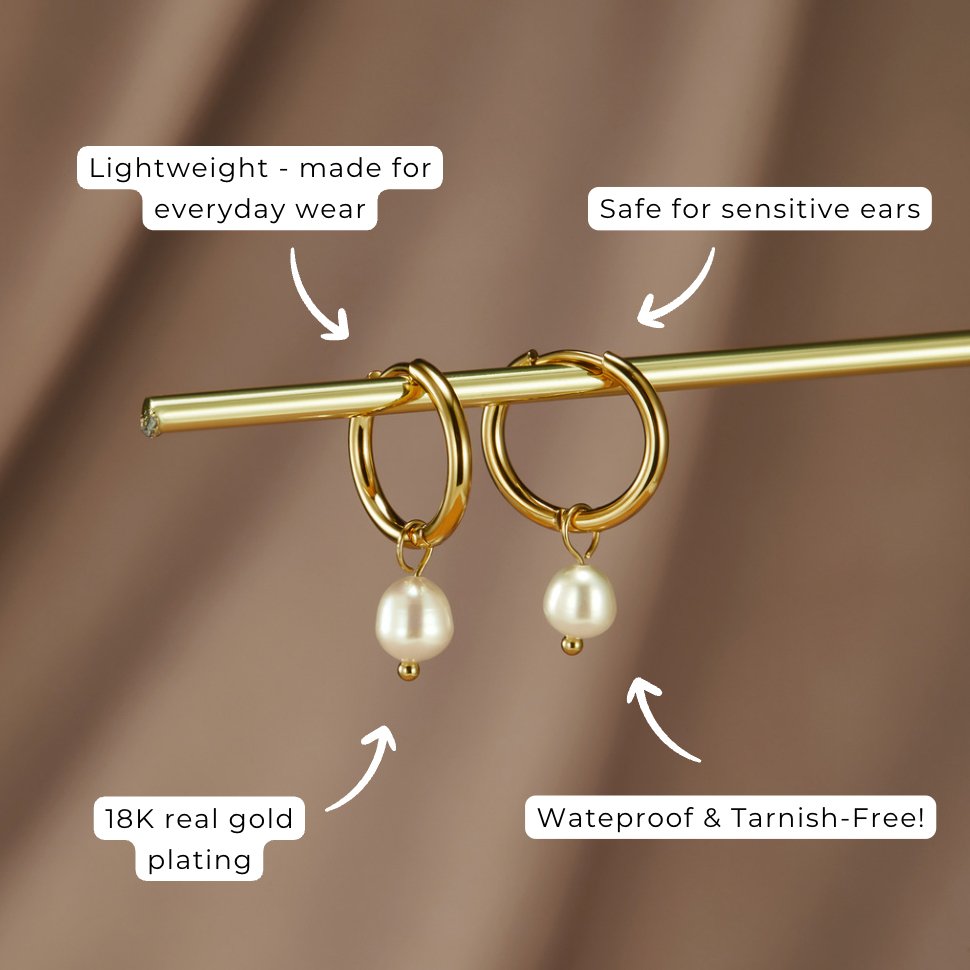 Bella Freshwater Pearl Earrings Maya Henry Jewelry