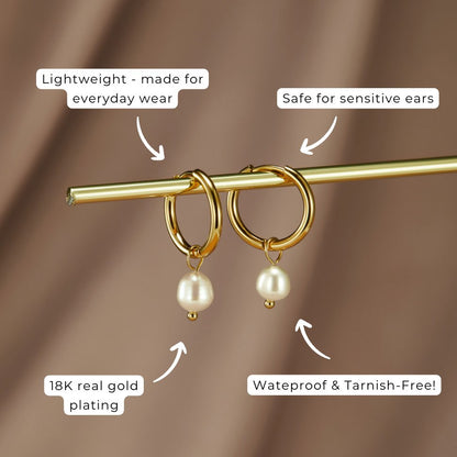 Bella Freshwater Pearl Earrings Maya Henry Jewelry