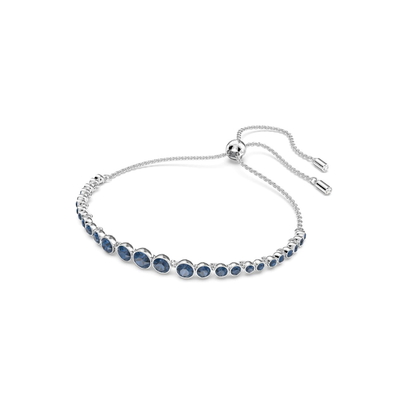 Round Cut Sapphire Tennis Bracelet | White Gold Maya Henry Jewelry