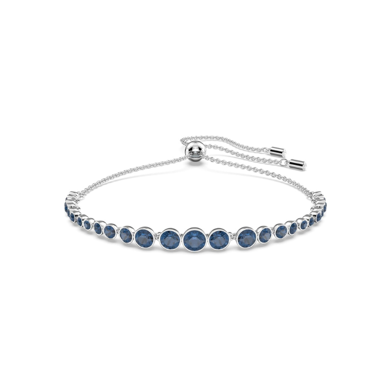 Round Cut Sapphire Tennis Bracelet | White Gold Maya Henry Jewelry