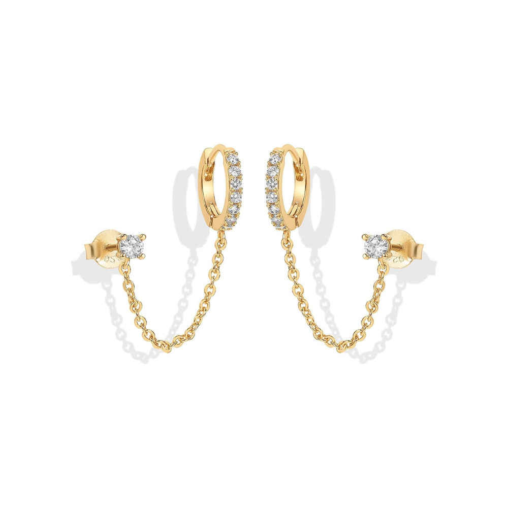 Adella Chain Earrings | Gold Maya Henry Jewelry