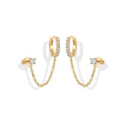 Adella Chain Earrings | Gold Maya Henry Jewelry