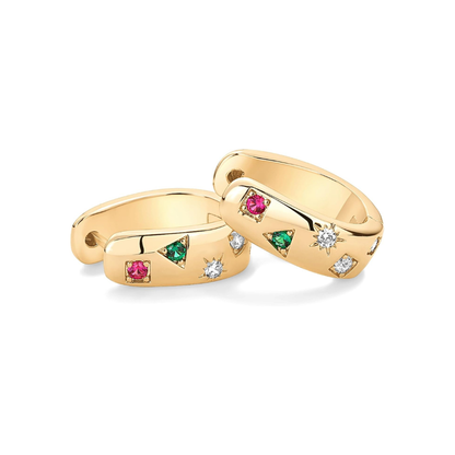 Colorwave Hoops | Gold Maya Henry Jewelry