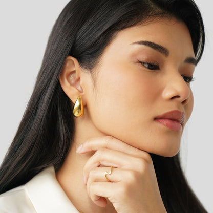 Ame Gold Teardrop Earrings Maya Henry Jewelry