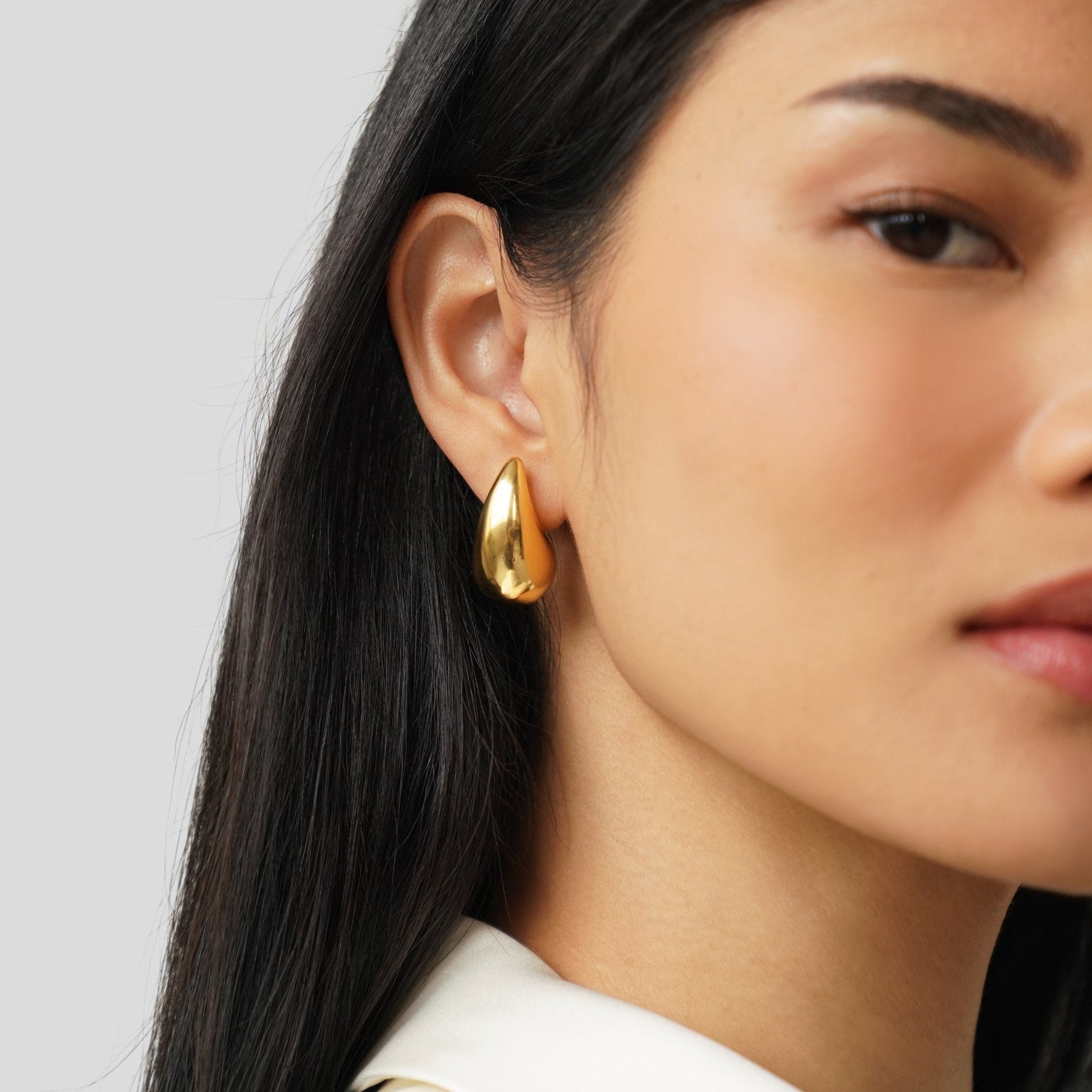 Ame Gold Teardrop Earrings Maya Henry Jewelry