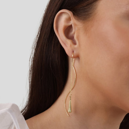 Teardrop Tassel Earrings Maya Henry Jewelry