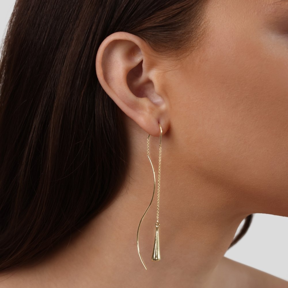 Teardrop Tassel Earrings Maya Henry Jewelry