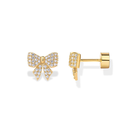 Bow Motif Earrings | Gold Maya Henry Jewelry