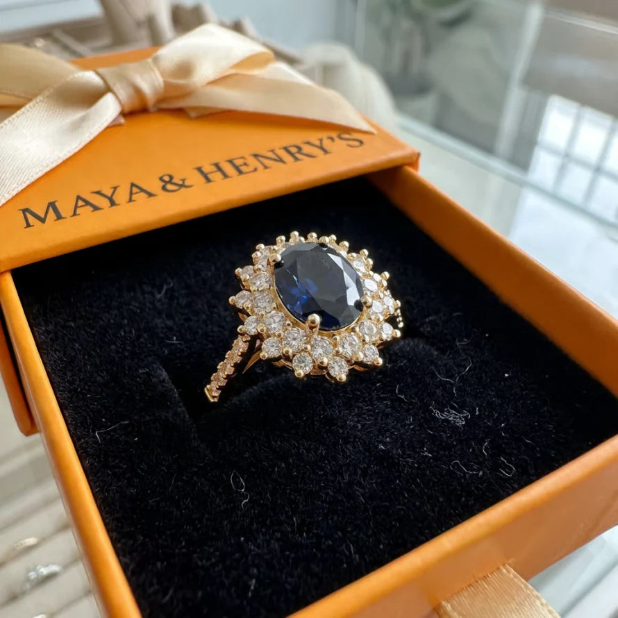 Vionne Saphirae Ring | Gold Maya Henry Jewelry