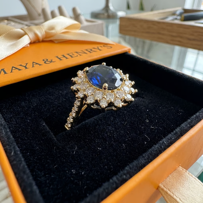 Vionne Saphirae Ring | Gold Maya Henry Jewelry