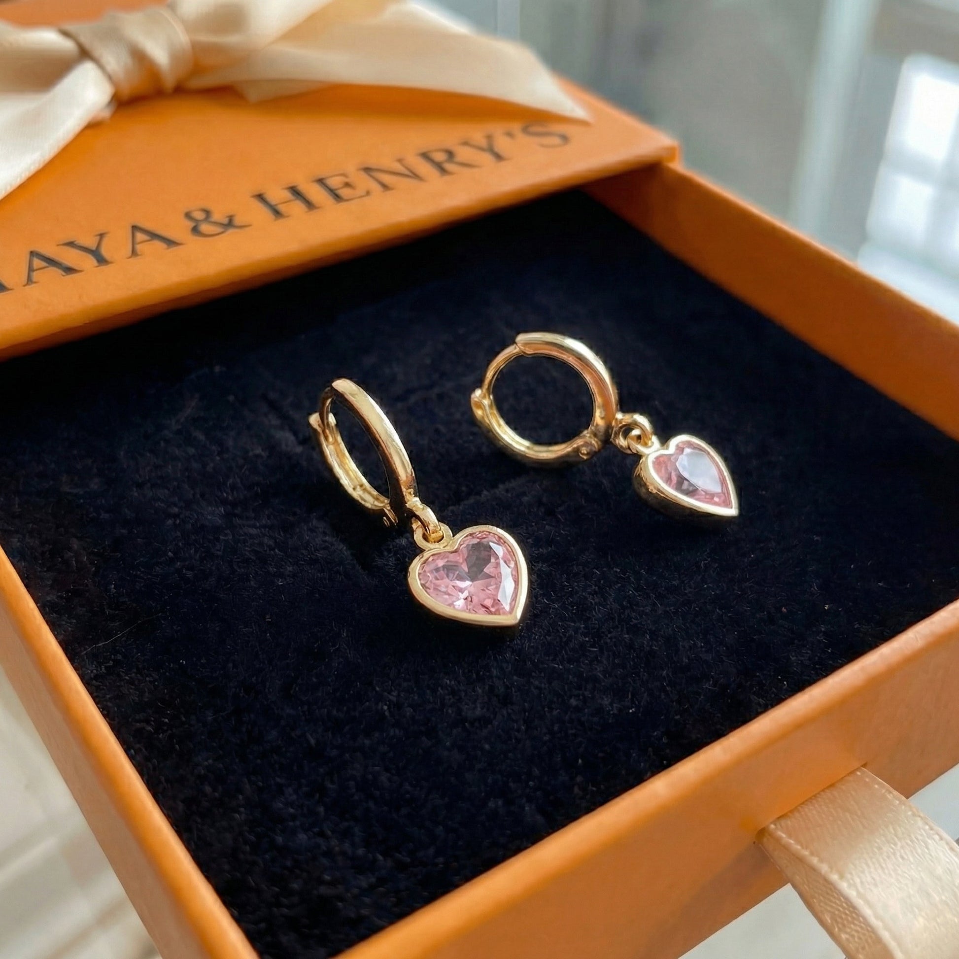 Cupid Charm Drop Earrings | Gold Maya Henry Jewelry