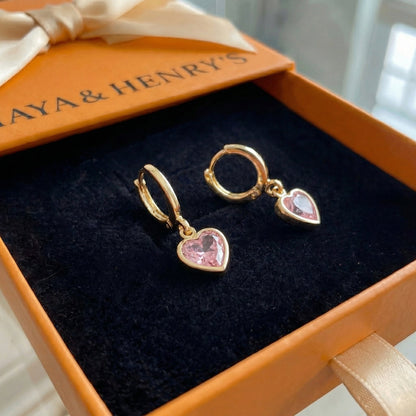 Cupid Charm Drop Earrings | Gold Maya Henry Jewelry
