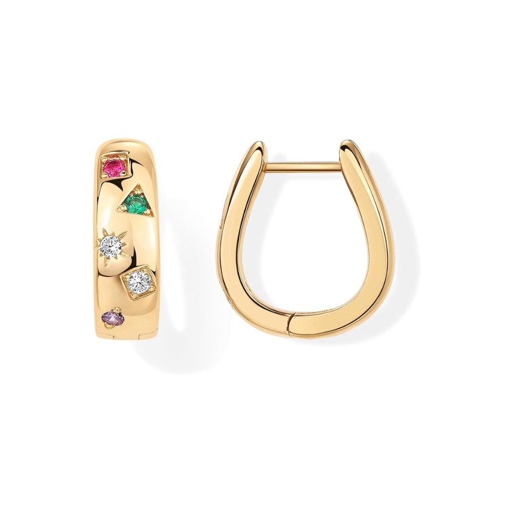 Colorwave Hoops | Gold Maya Henry Jewelry