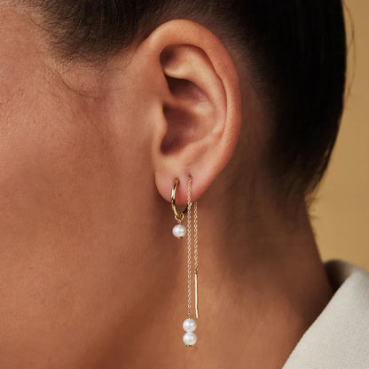 Delia Crest Earrings | Gold Maya Henry Jewelry