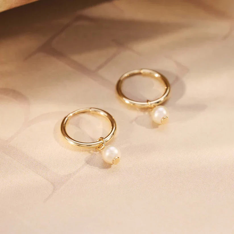 Delia Crest Earrings | Gold Maya Henry Jewelry