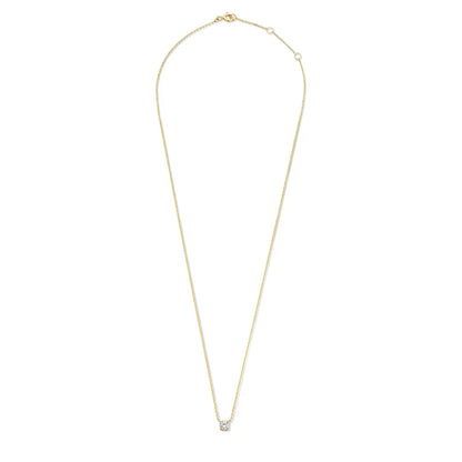 Cléa Moissanite Stone Necklace | Gold Maya Henry Jewelry