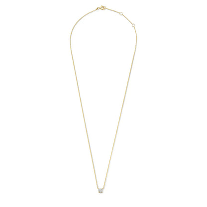 Cléa Moissanite Stone Necklace | Gold Maya Henry Jewelry