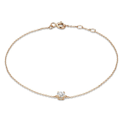 Cléa Moissanite Stone Bracelet | Gold Maya Henry Jewelry