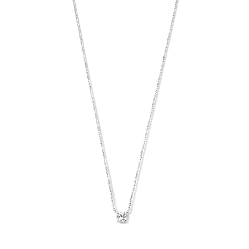Cléa Stone Necklace | White Gold Maya Henry Jewelry
