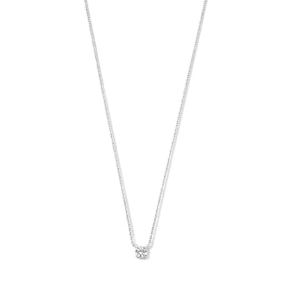 Cléa Moissanite Stone Necklace | Gold Maya Henry Jewelry