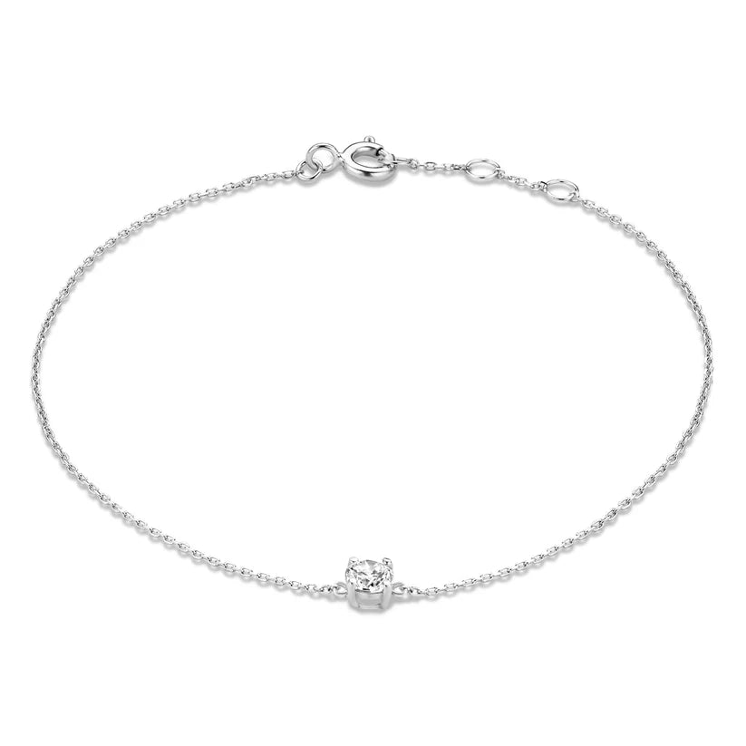 Cléa Moissanite Stone Bracelet | Gold Maya Henry Jewelry