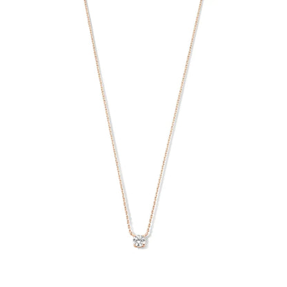 Cléa Moissanite Stone Necklace | Gold Maya Henry Jewelry