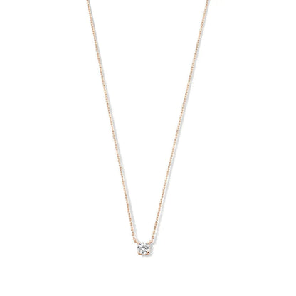 Cléa Moissanite Stone Necklace | Gold Maya Henry Jewelry