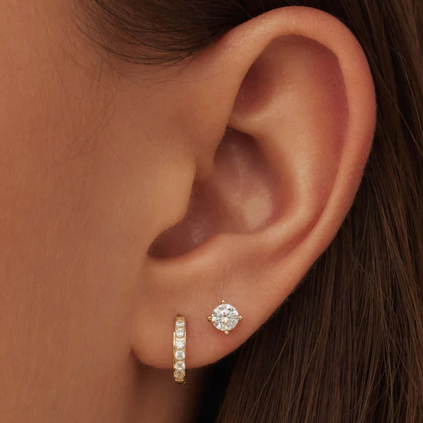 Dara Brillane Stone Earrings Set | Gold Maya Henry Jewelry
