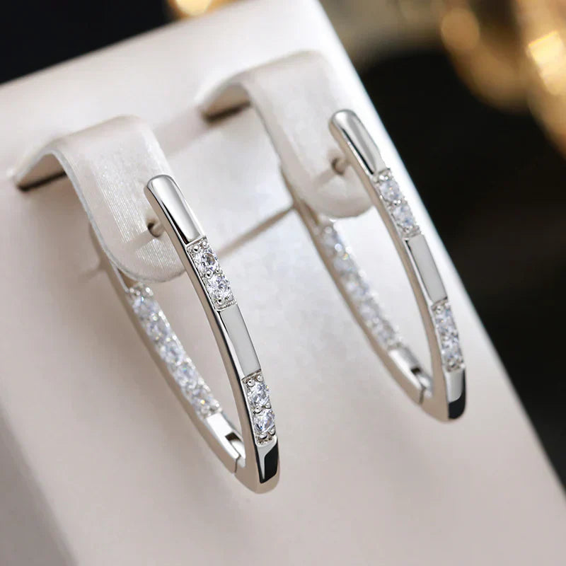 Exquisite Zirconia Earrings | Gold Maya Henry Jewelry