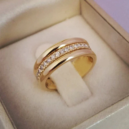 Vintage Zirconia Inlaid Ring Maya Henry Jewelry