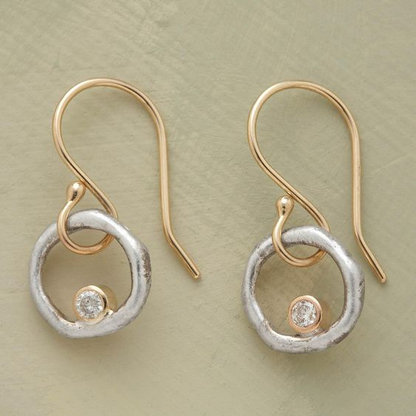 Retro Gold & Silver Earrings Maya Henry Jewelry