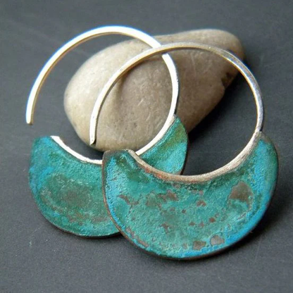 Vintage Worn Turquoise Earrings Maya Henry Jewelry