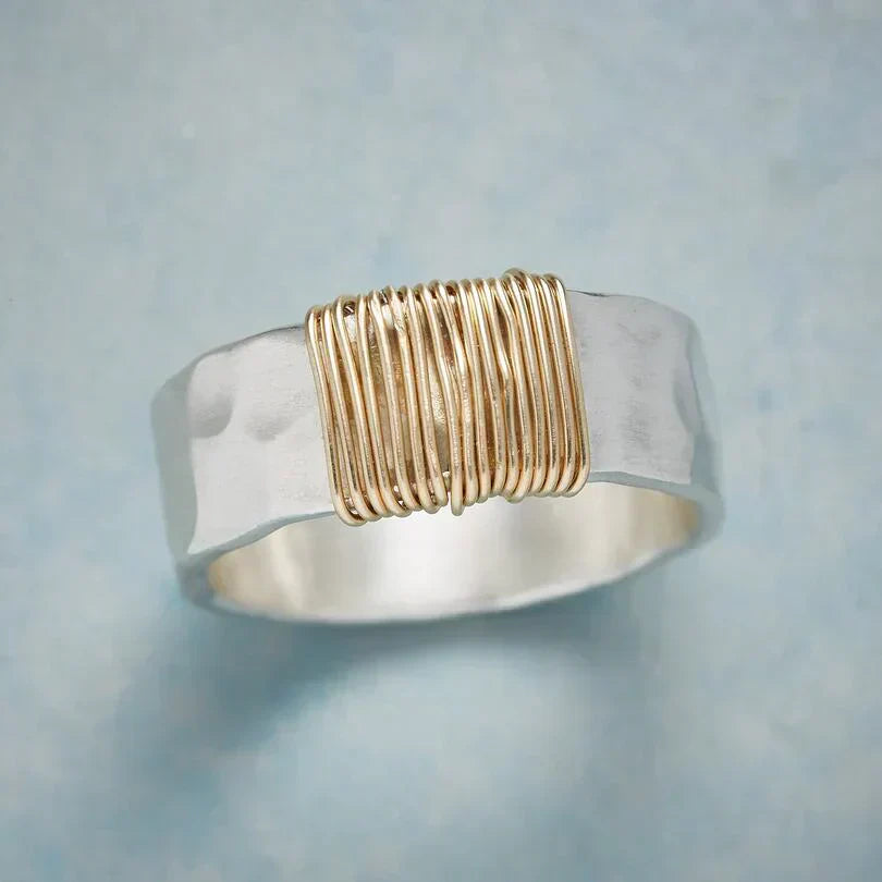 Golden Boho Threads Ring Maya Henry Jewelry