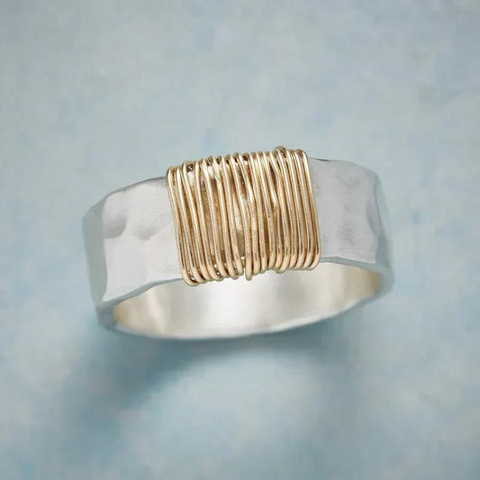Golden Boho Threads Ring Maya Henry Jewelry