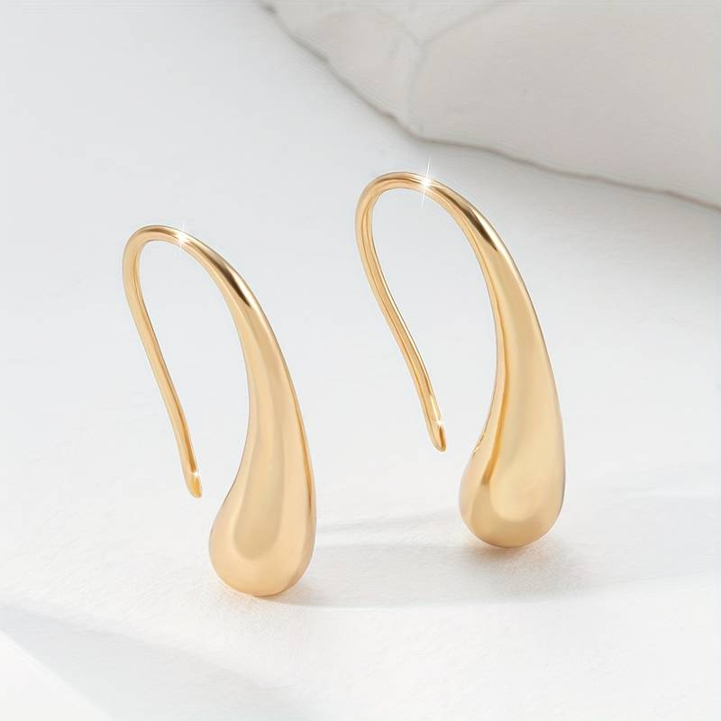 Vintage Golden Drop Earrings Maya Henry Jewelry