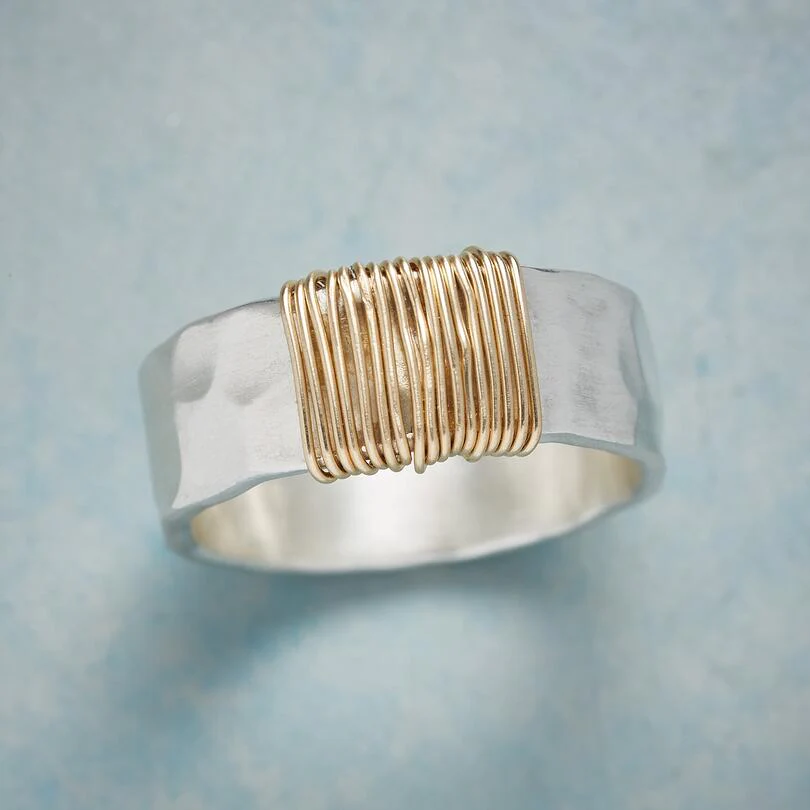 Vintage Gold Silver Ring Maya Henry Jewelry