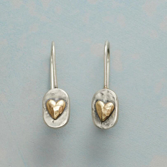 Golden Heartlace Earrings | Gold Maya Henry Jewelry