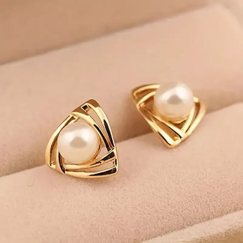 Exquisite Pearl and Gold Earrings | Gold Maya Henry Jewelry