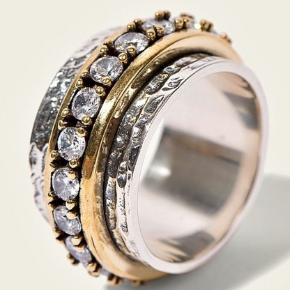 Vintage Gold & Silver Ring Maya Henry Jewelry