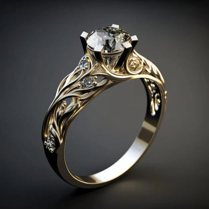 Exquisite Exotic Zirconia Ring | Gold Maya Henry Jewelry